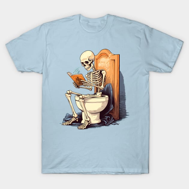 Skeleton Final Reading T-Shirt by Acid_rain